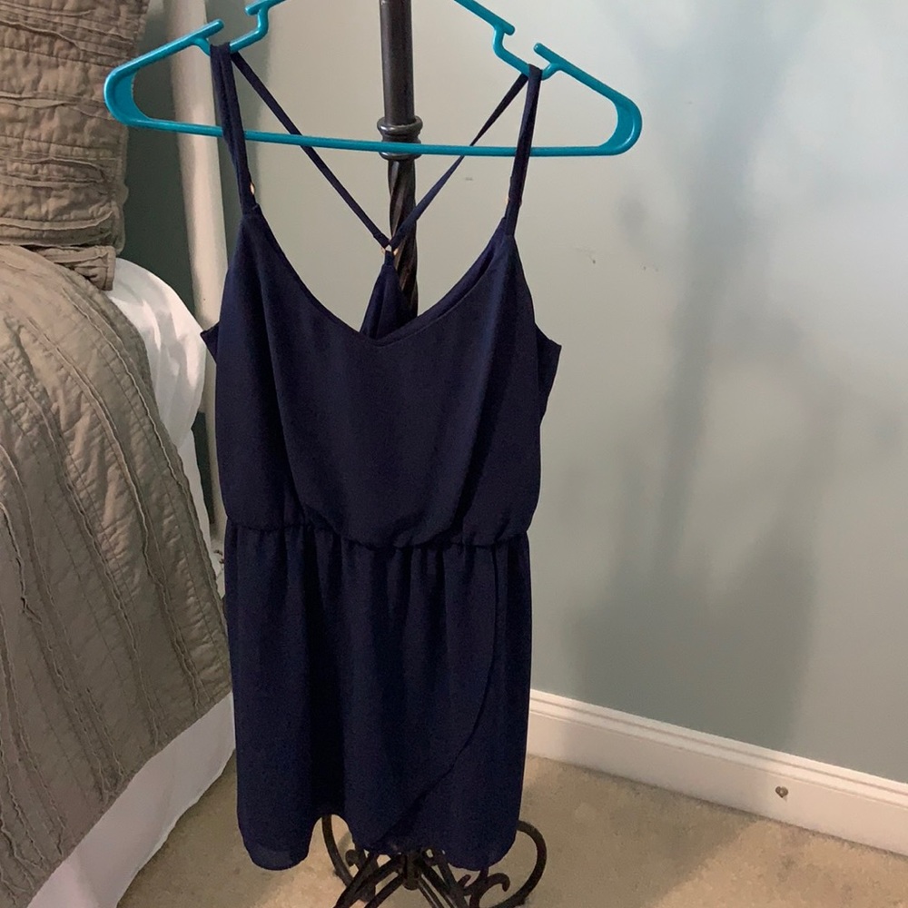 Navy babydoll dress